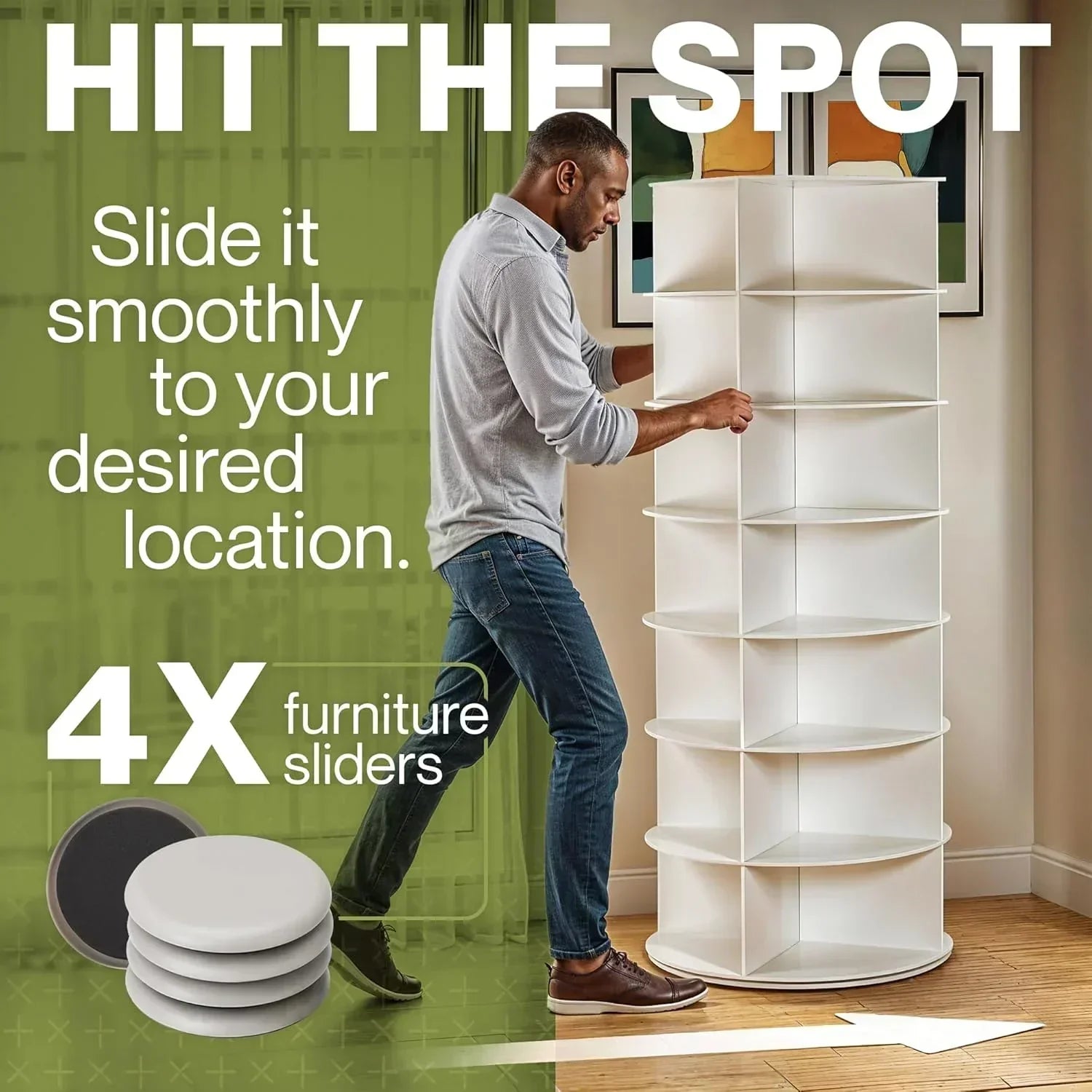 SoleSavvy™ 360° Rotating Shoe Rack – 7-Tier Revolving Shoe Organizer Carousel