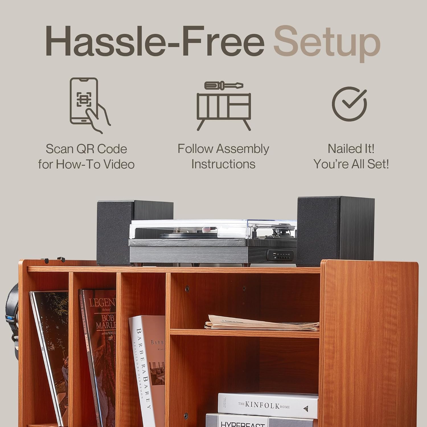 ToneTrove™ Record Player Stand