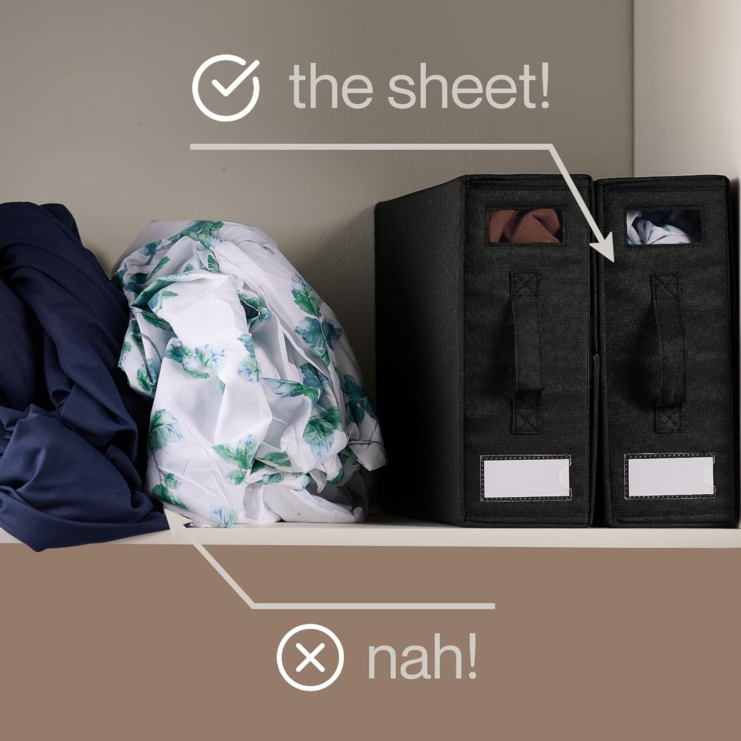 SheetStash Linen Storage Organizer